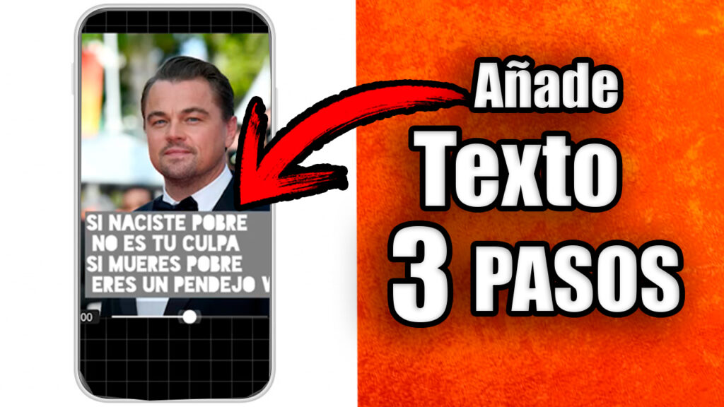 añade texto en 3 pasos
